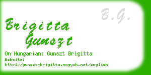 brigitta gunszt business card